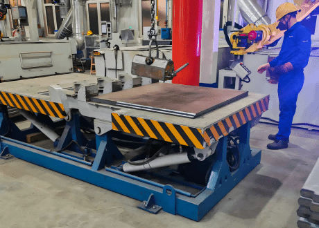 Опрокидыватель 180° - FZPT series - Jinan Gradin Machinery Co., Ltd. - гидравлический / из металла / промышленный