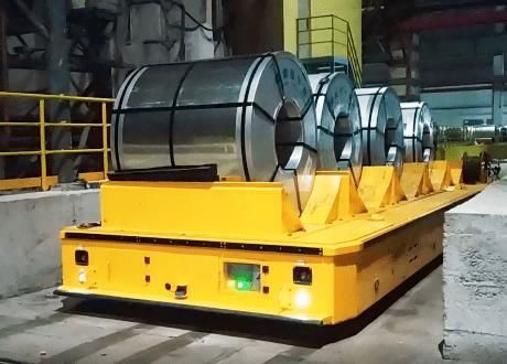 AGV для разгрузочно-погрузочных работ - Jinan Gradin Machinery Co., Ltd. - транспортная / для высоких нагрузок / для катушек