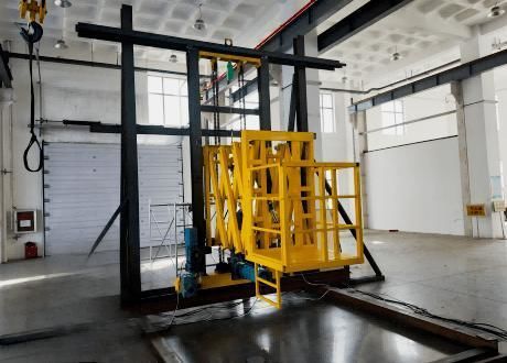 Электрическое подъемное устройство - Jinan Gradin Machinery Co., Ltd. - с платформой / продольное / для камеры для окраски