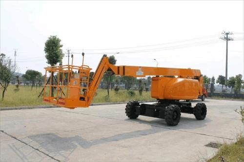 Колесный шарнирный подъемник - G-RZ26 - Jinan Gradin Machinery Co., Ltd. - самоходный / дизельный / для агрессивных сред