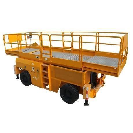 Самоходный ножничный подъемник - G-GTJZ13RT - Jinan Gradin Machinery Co., Ltd. - дизельный / для внутреннего и внешнего пользования / для строительства