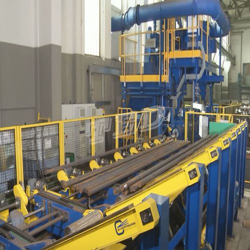 Дробеструйный аппарат с воздушным конвейером - Bar - Qingdao Ted Machinery - для металла