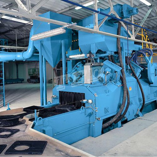 Дробеструйный аппарат с ленточным конвейером из проволочной сетки - Qingdao Ted Machinery - для металла / вертикальный