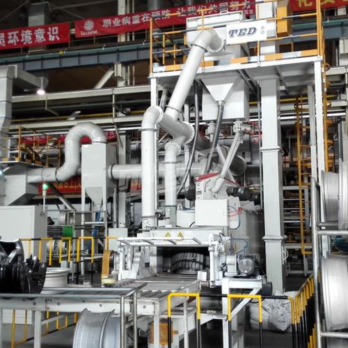 Дробеструйный аппарат с воздушным конвейером - Qingdao Ted Machinery - для плоских деталей