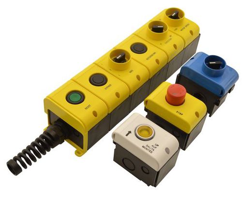 Проводной пульт дистанционного управления - Hängetaster / Pendant Station Kappa by B-COMMAND  - B-COMMAND GmbH - с конфигурируемыми кнопками / с джойстиком / с рычажным выключателем