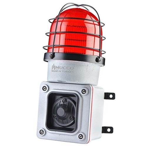Сирена со светодиодным индикатором - SNT-ES12522-D-1 - MUCCO  Warning Lights - электронная / для интенсивного использования / ударопрочная