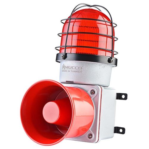 Сирена со светодиодным индикатором - SNT-E12522-D-1 - MUCCO  Warning Lights - IP65 / для сложных природных условий / 130 dB