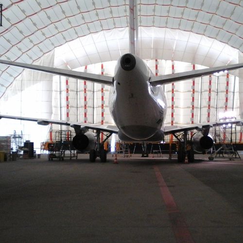 Надувная конструкция для промышленного применения - Inflatable H45 hangar - BUILDAIR - для авиации / модульная / большого размера