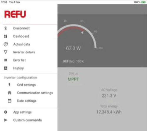 Программное обеспечение для контроля - REFUset - REFU Elektronik GmbH - для интерфейса / пусконаладочное / фотогальванической установки