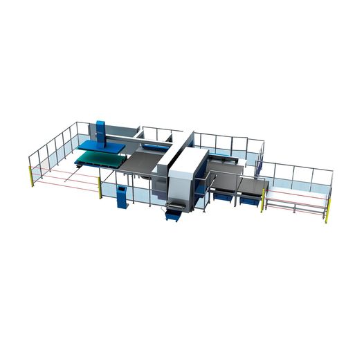 Автоматический пробивной пресс - AMS. HS - FMC/FMS - JIANGSU YAWEI MACHINE TOOL - для листа / обработка / быстрый