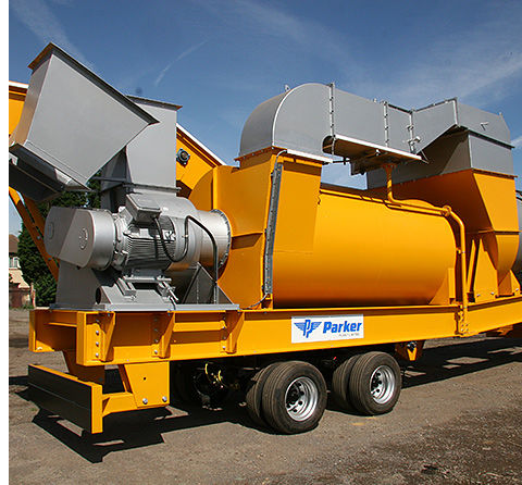Мобильный асфальтный завод - DrumStar - Parker Plant Ltd - непрерывного действия / холодным способом