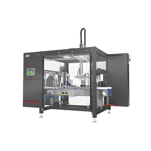 Бутылкоукладчик / упаковщик товара на лотки подъемно-транспортного типа - Delkor Systems, Inc - автоматический / в бутылки / для стаканов