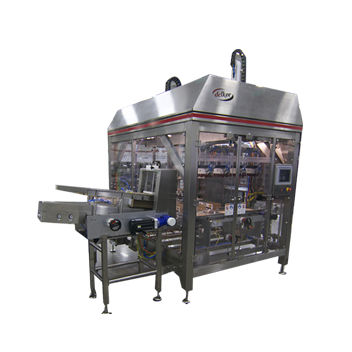 Бутылкоукладчик / упаковщик товара на лотки подъемно-транспортного типа - LILP series - Delkor Systems, Inc - автоматический