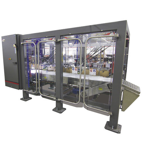 Станок для укладывания в ящики подъемно-транспортного типа - V series - Delkor Systems, Inc - с загрузкой сверху / роботизированный / высокая скорость