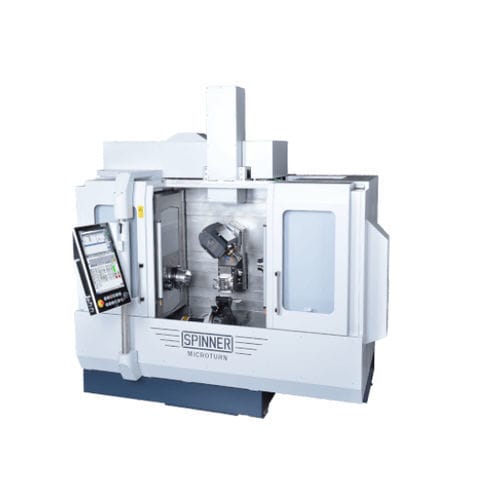 Токарно-фрезерный центр ЧПУ - MICROTURN LTBS - SPINNER Werkzeugmaschinenfabrik GmbH - универсальный / 5 осей / с двумя шпинделями