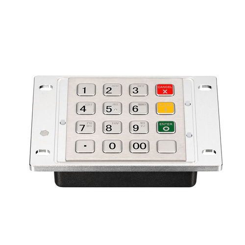 Встраиваемая клавиатура - KY3688C - Shenzhen KEYU Co., Ltd  - с механическими клавишами / 16 клавиш / алюминий