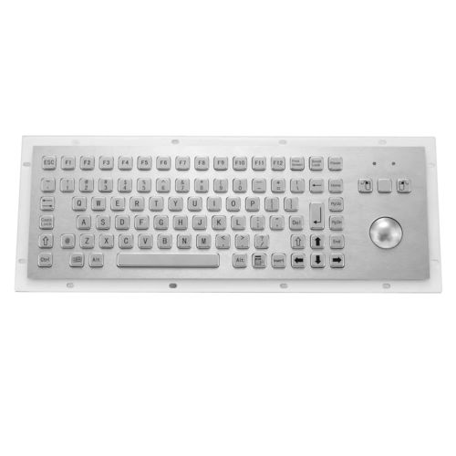 Клавиатура из нержавеющей стали - KY-PC-F2 - Shenzhen KEYU Co., Ltd  - встраиваемая / с механическими клавишами / 2 клавиши мыши