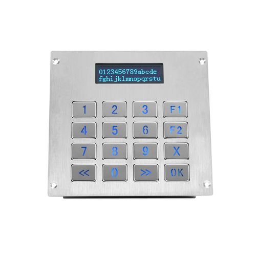 Цифровая клавиатура 16 клавиш - KY3088LP - Shenzhen KEYU Co., Ltd  - встраиваемая / из нержавеющей стали / USB