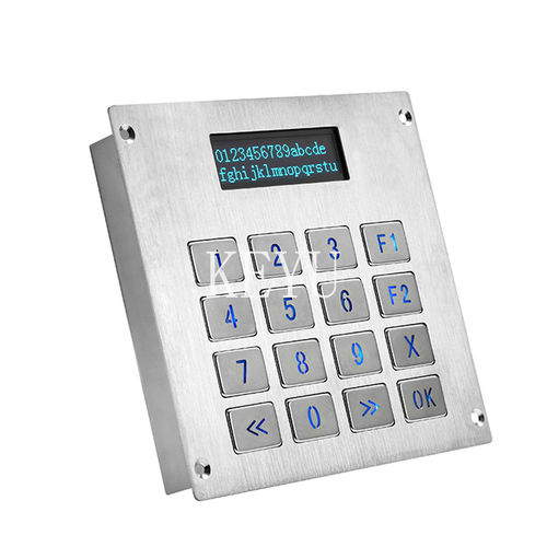 Цифровая клавиатура 16 клавиш - KY-3088LP-2 - Shenzhen KEYU Co., Ltd  - встраиваемая / из матового алюминия / RS-232