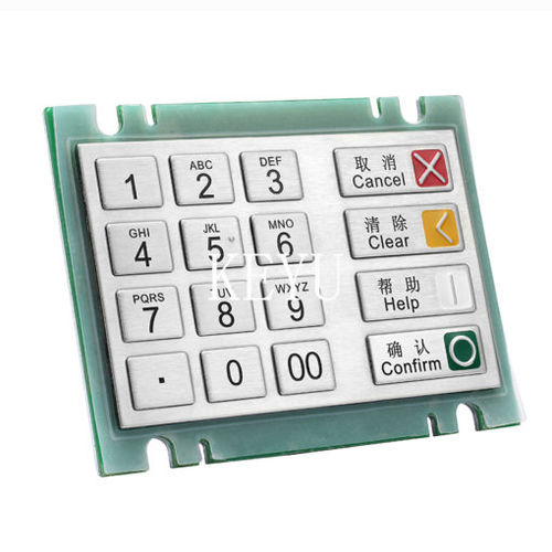 Цифровая клавиатура 16 клавиш - KY3689 - Shenzhen KEYU Co., Ltd  - встраиваемая / из матового алюминия / RS-232