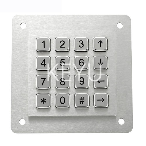 Цифровая клавиатура для наружного применения - KY-MJ01A - Shenzhen KEYU Co., Ltd  - 16 клавиш / встраиваемая / RS-232