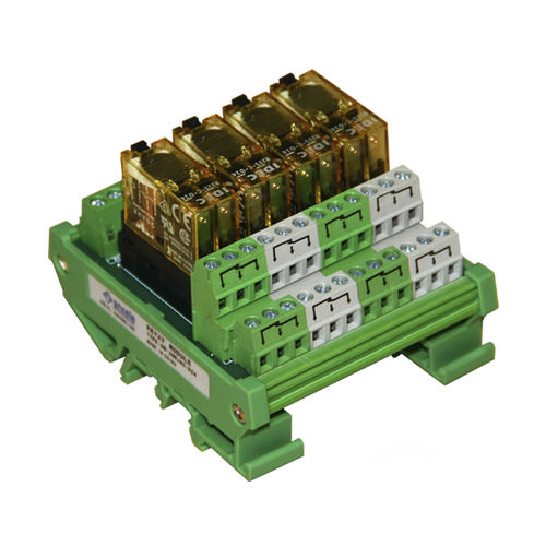 Модуль-реле DC - NM-2NRJ 4C - SHANGHAI ANSON ELECTRIC TECHNOLOGY CO.,LTD - AC / монтируемый на DIN-рейке
