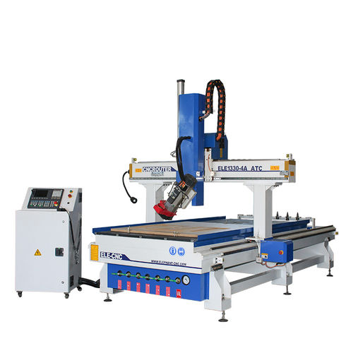 Станок для обрезки профилей ЧПУ - ELECNC1330ATC-4 - Jinan Blue Elephant CNC Machinery Co.,Ltd - 4 оси / со стержнем / для пластмассы