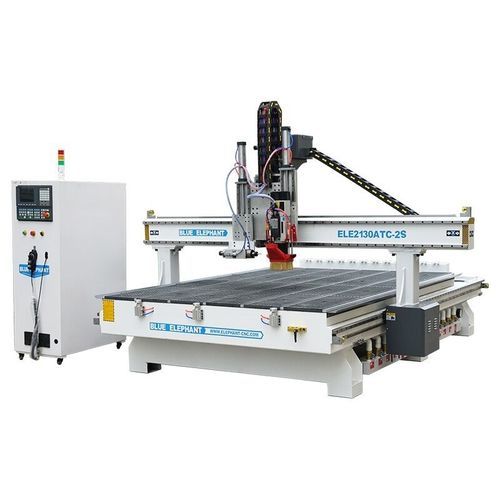 Станок для обрезки профилей ЧПУ - ELECNC-2130ATC - Jinan Blue Elephant CNC Machinery Co.,Ltd - 3 оси / с двумя шпинделями / для дерева