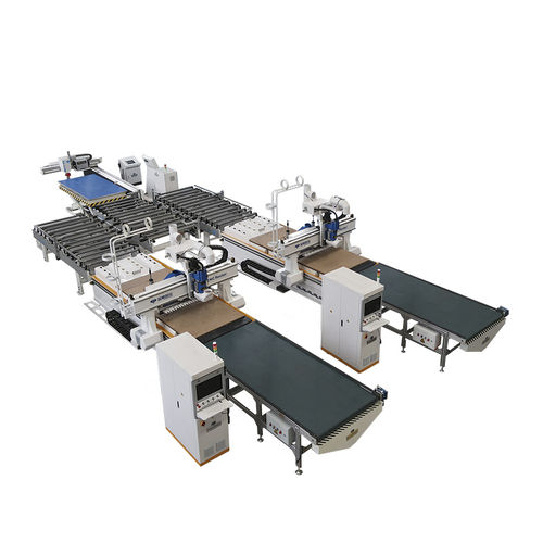 Производственная линия для панелей - ELECNC - Jinan Blue Elephant CNC Machinery Co.,Ltd - для дерева / автоматическая / непрерывного действия