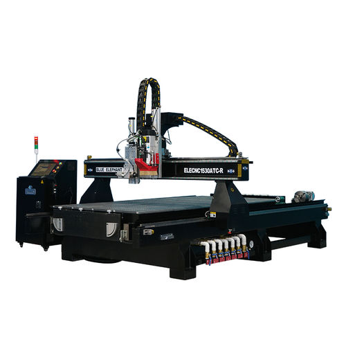 Станок для обрезки профилей ЧПУ - ELECNC 1530ATC-R - Jinan Blue Elephant CNC Machinery Co.,Ltd - 3 оси / с одним шпинделем / для дерева