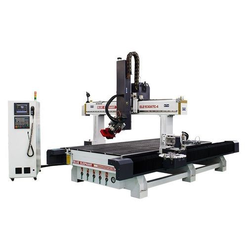 Станок для обрезки профилей ЧПУ - ELECNC1530ATC-4A - Jinan Blue Elephant CNC Machinery Co.,Ltd - 4 оси / с одним шпинделем / для дерева