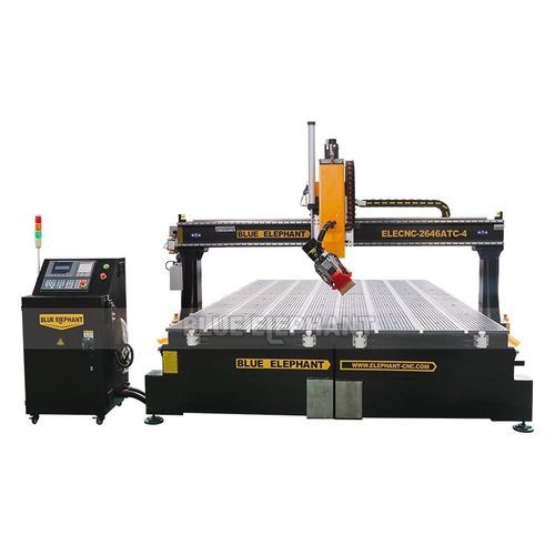 Станок для обрезки профилей ЧПУ - ELECNC2646ATC-4A - Jinan Blue Elephant CNC Machinery Co.,Ltd - 4 оси / с одним шпинделем / для алюминия