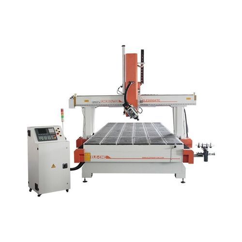 Станок для обрезки профилей ЧПУ - ELECNC2050ATC-4 - Jinan Blue Elephant CNC Machinery Co.,Ltd - 4 оси / с одним шпинделем / из пластмассы