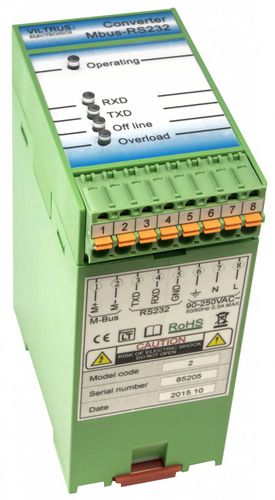 Преобразователь RS-232 - JSC Viltrus - M-Bus / на DIN-рейке