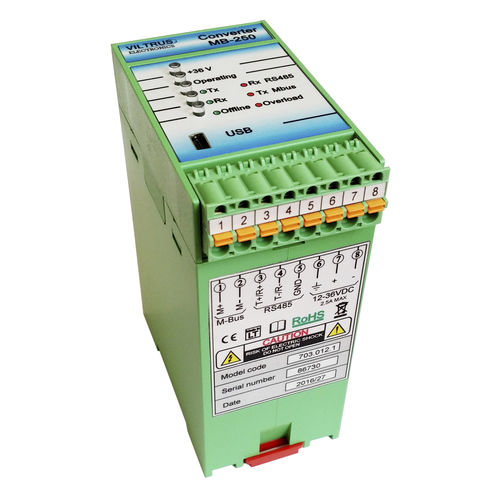 Преобразователь M-Bus - JSC Viltrus - Modbus / ModBUS RTU / на DIN-рейке