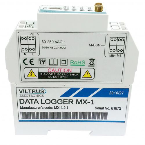 Регистратор данных GSM/GPRS - MX-1 - JSC Viltrus - для М-шины / Modbus / на DIN-рейке