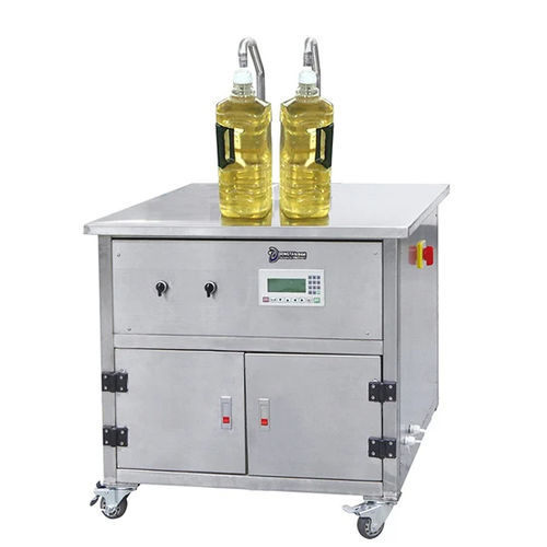 Наполнительная машина для масла - BSB-E - Shandong Dongtai Machinery Manufacturing Co., Ltd. - с педалью / для пластиковых бутылок / для вязкой жидкости
