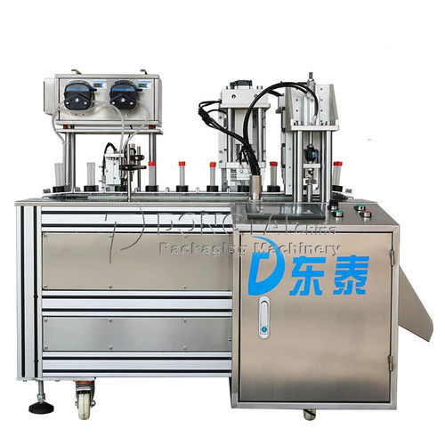Наполнительная машина для масла - Shandong Dongtai Machinery Manufacturing Co., Ltd. - полуавтоматическая / для флаконов / для труб