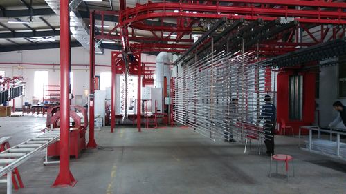 Автоматический линия порошковой окраски - İSTANBUL ELECTROSTATICS - вертикальный