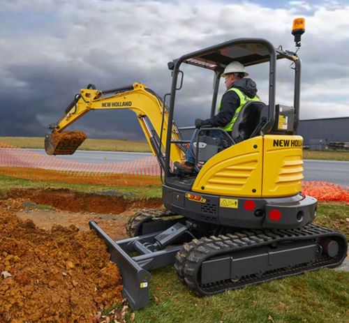 Экскаватор мини - E33C  - New Holland - гусеничный / Tier 4 final / для строительной площадки