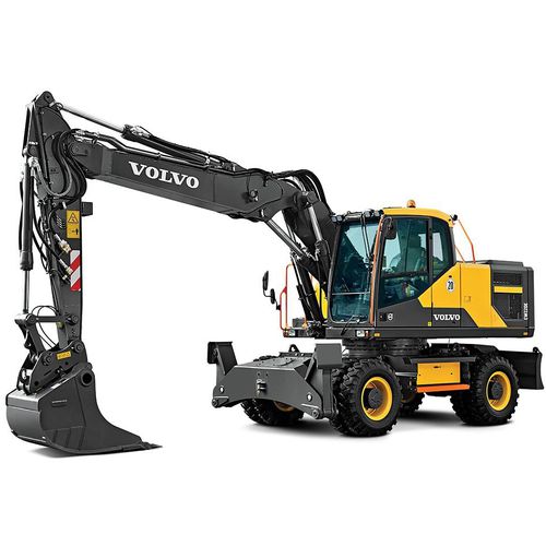 Промежуточный экскаватор - EW220E - Volvo Construction Equipment - на колесах / дизельный / для строительной площадки