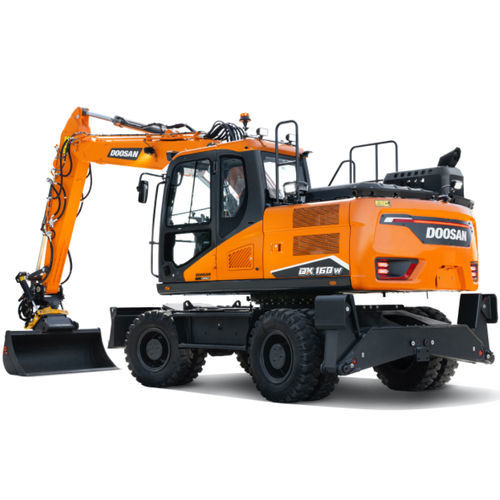 Экскаватор мини - DX160W-7 - DAEWOO Construction Equipment Division - на колесах / дизельный