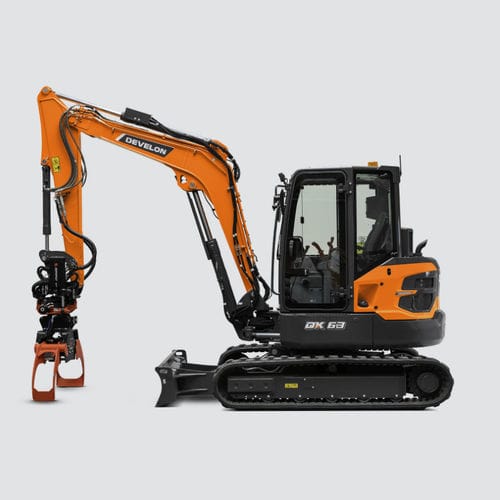 Экскаватор мини - DX63-7 - DAEWOO Construction Equipment Division - гусеничный / Tier 3 / для строительной площадки