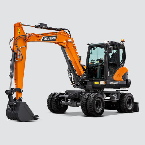 Промежуточный экскаватор - DX57W-7 - DAEWOO Construction Equipment Division - на колесах / дизельный