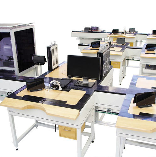 Линия сборки с ручным управлением - SMS line 100mm  - CLA Clinical Laboratory Automation SA - автоматическая / для контроля / для разгрузочно-погрузочных работ