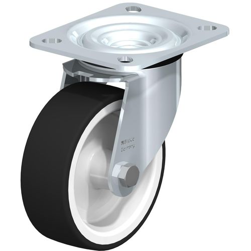 Поворотный ролик - L-POTH series - Blickle Räder+Rollen GmbH u. Co. KG - с пластиной / на шариковом подшипнике / со слабым шумом