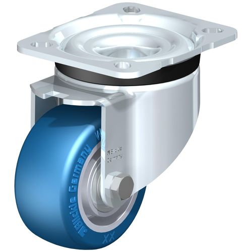 Поворотный ролик - LK-ALBS series - Blickle Räder+Rollen GmbH u. Co. KG - с пластиной / эластичный / не оставляющий следов