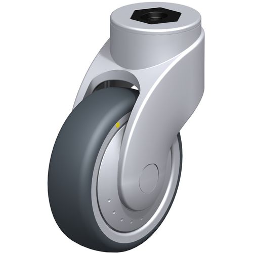 Поворотный ролик - LWGE-TPA series - Blickle Räder+Rollen GmbH u. Co. KG - со стержнем / не оставляющий следов / из полипропилена