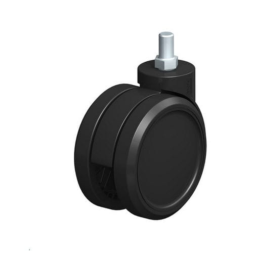 Поворотный ролик - LKDB-PUA series - Blickle Räder+Rollen GmbH u. Co. KG - с резьбовым стержнем / для мебели / двойной