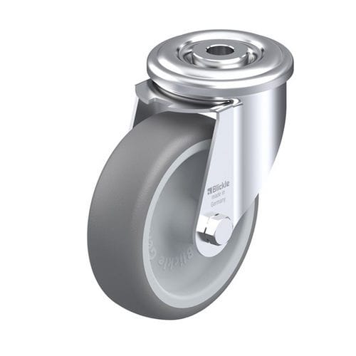 Поворотный ролик - LER-TPA series - Blickle Räder+Rollen GmbH u. Co. KG - со стержнем / с центральным отверстием / со слабым шумом